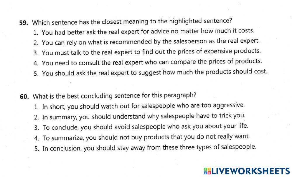 Paragraph writing exercise-1