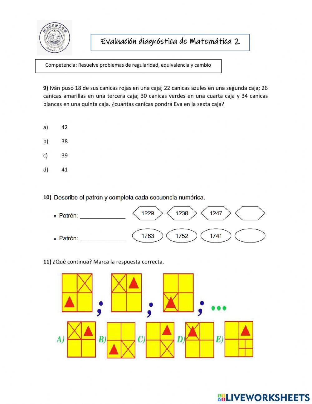 Evaluación diagnostica 2