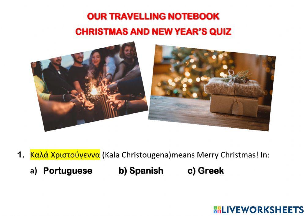 Mery Christmas and a Happy New Year in different languages