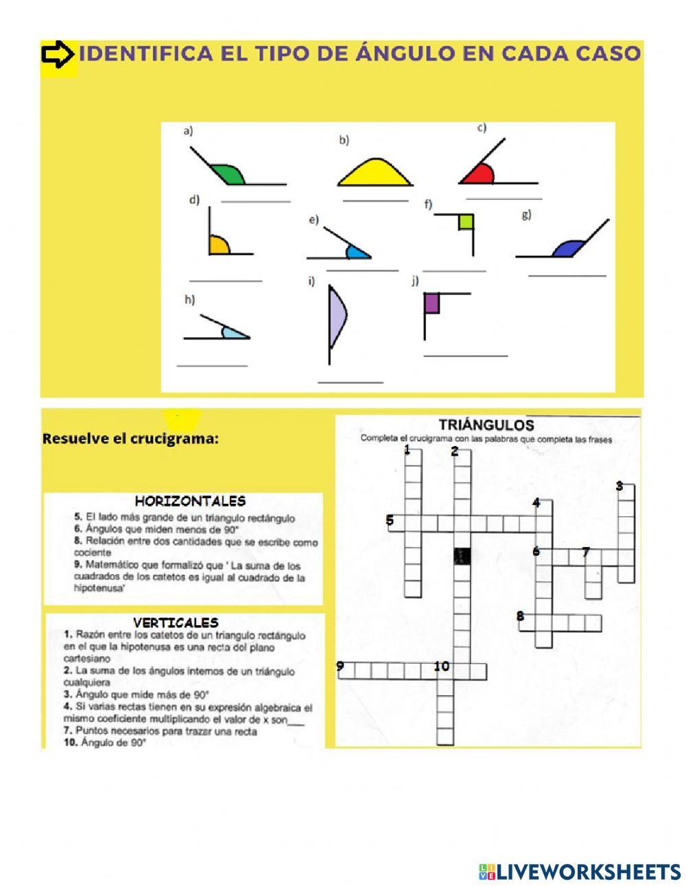 Ángulos, triángulos