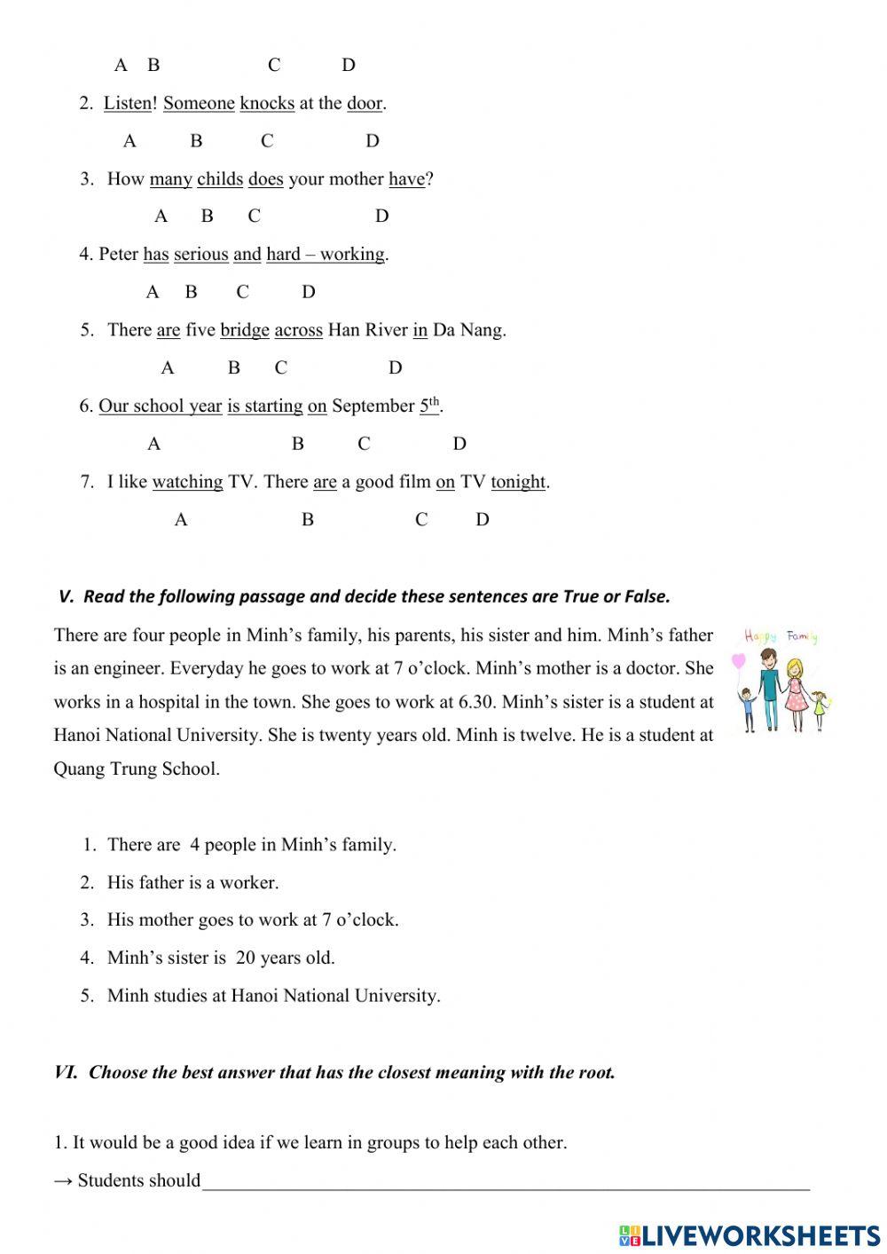 G6-Revision for the final test