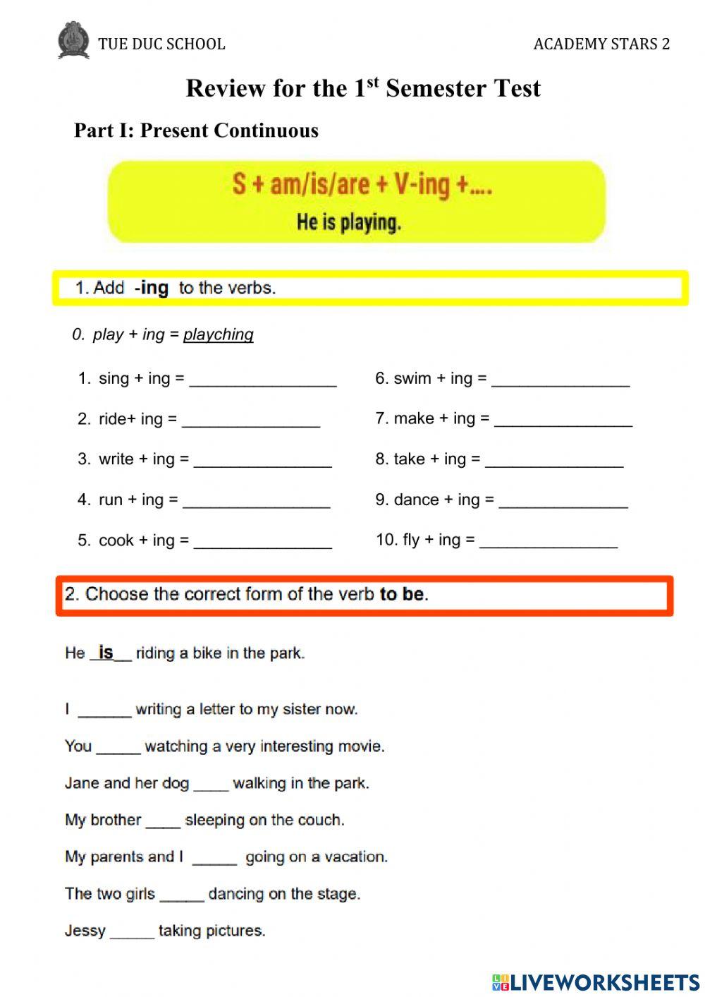 REview foe final test