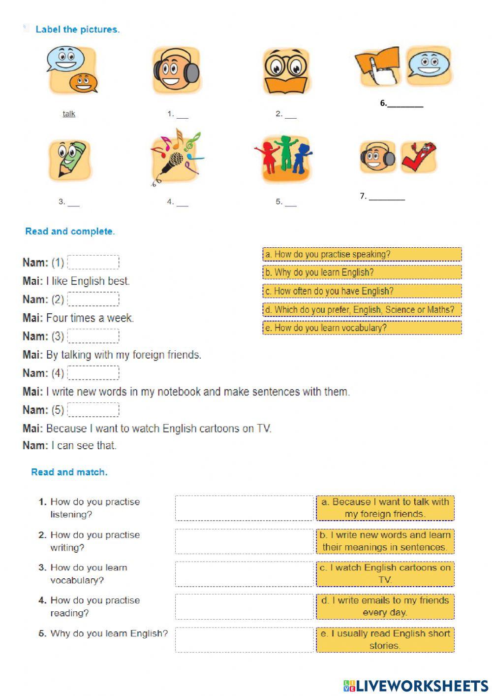 E.5 - Unit 7 - Excercise (workbook)