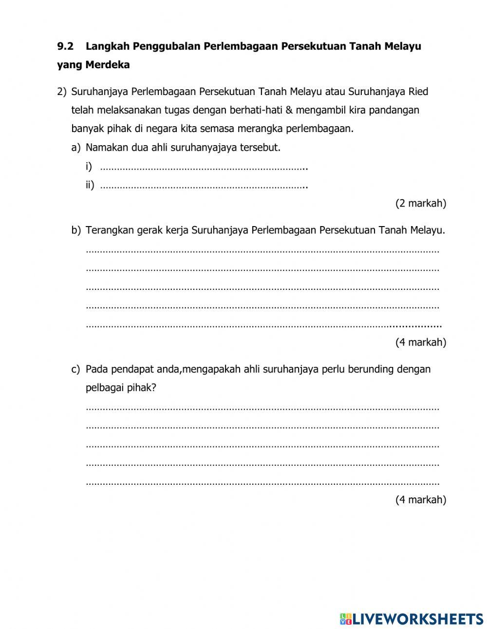 Sejarah tingkatan 4