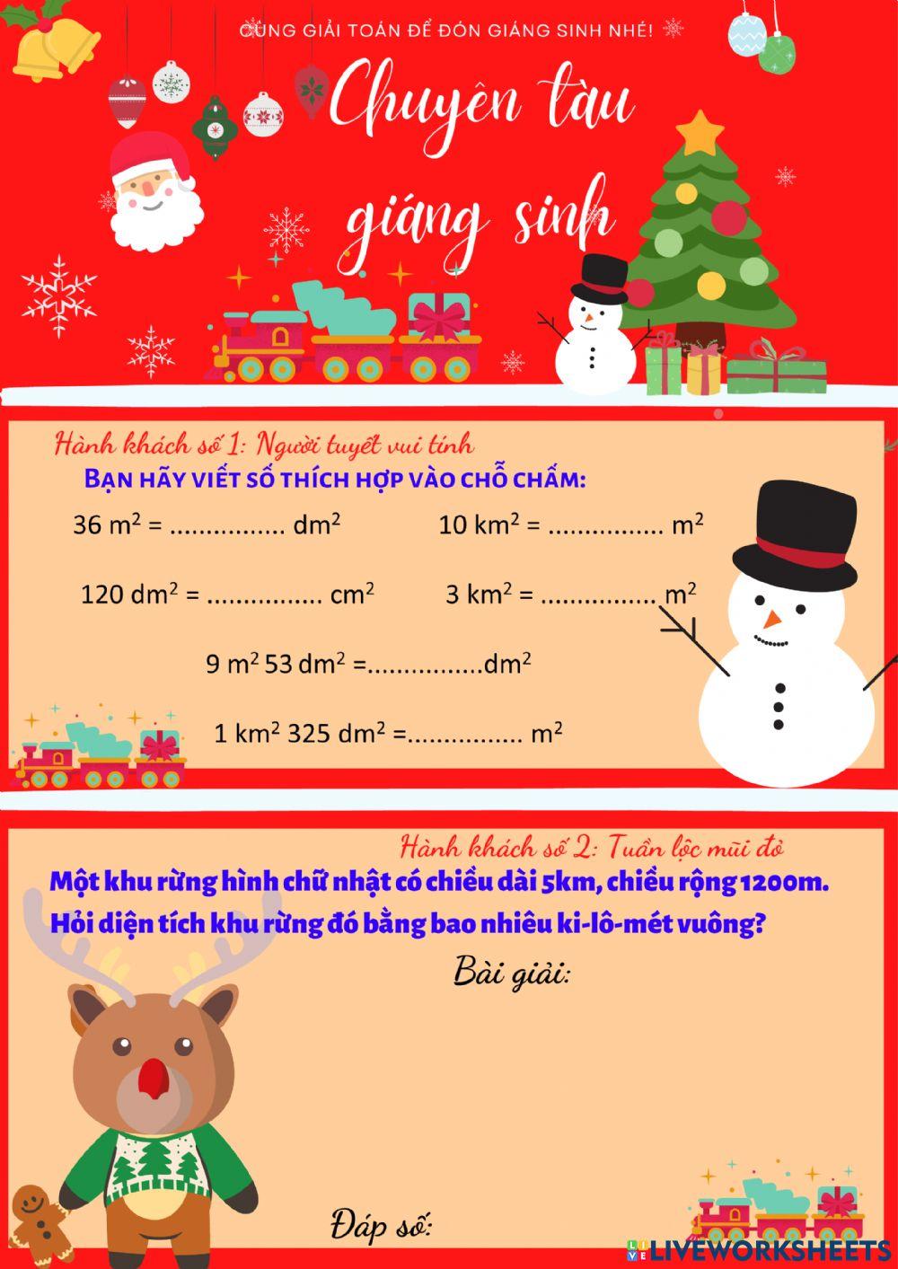 Bài tập ôn ki-lô-mét vuông