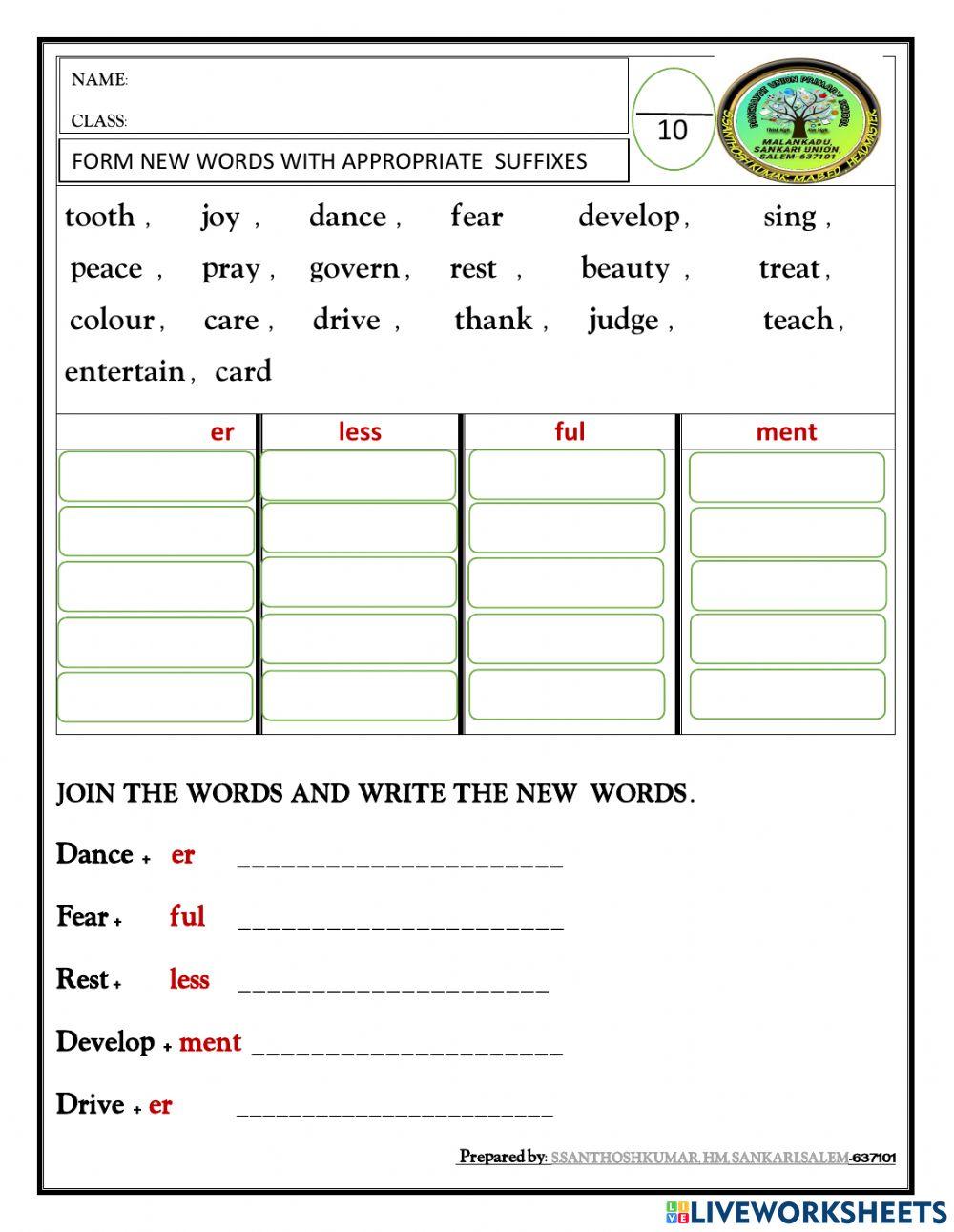 ENGLISH-suffix ENGLISH-suffix