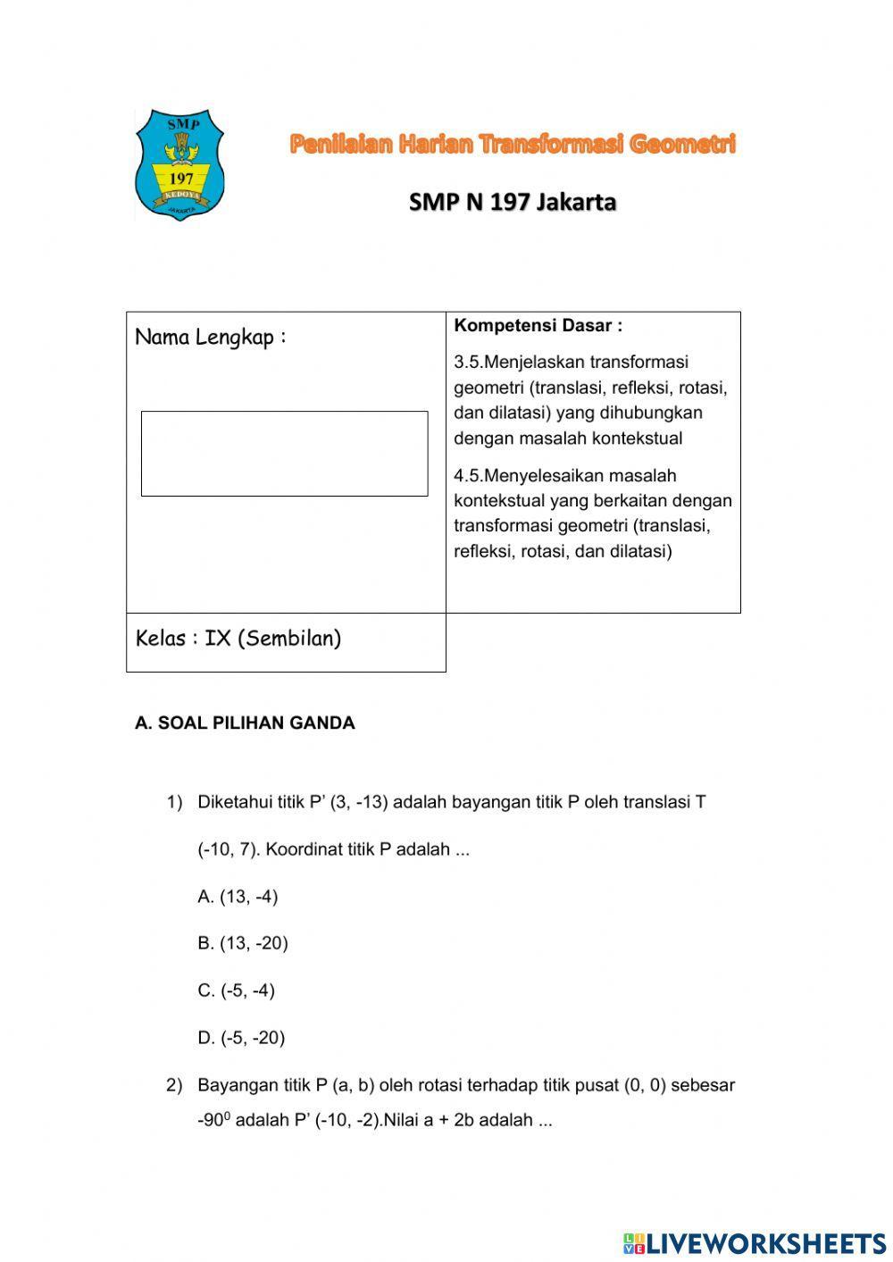 PH Transformasi Geometri