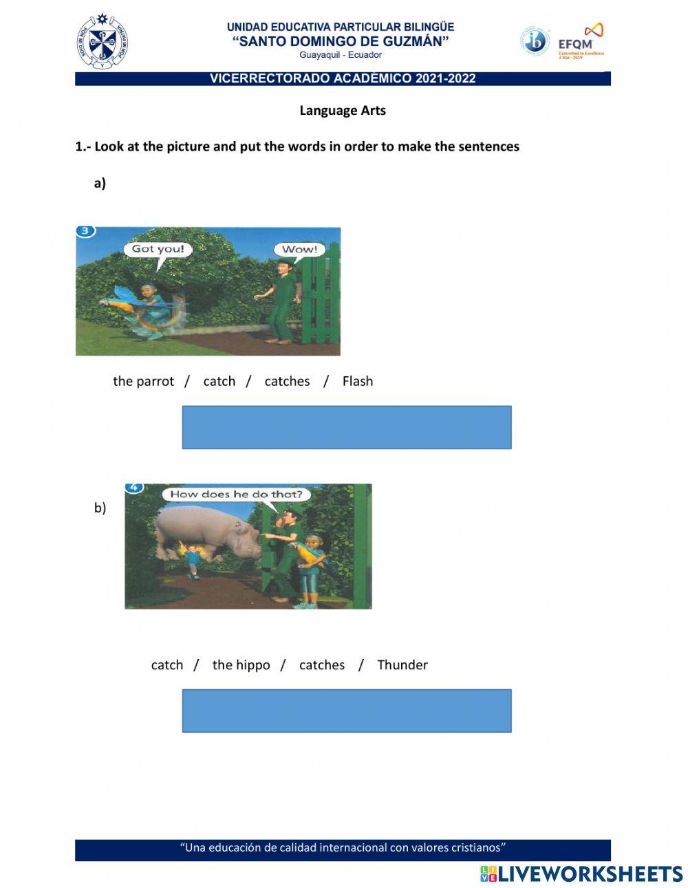 Super friends. Verb Catch