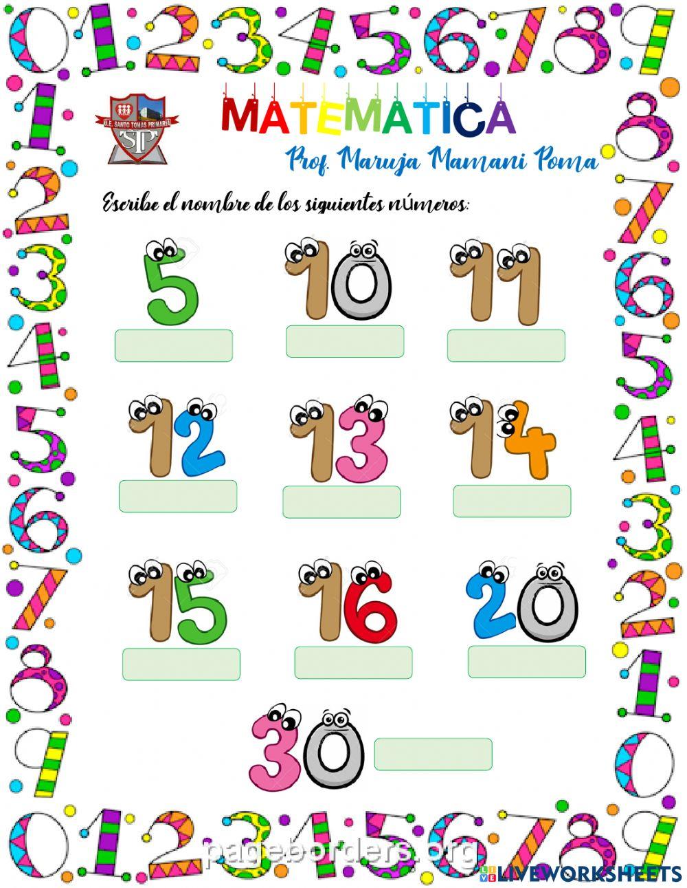 Los números en literal