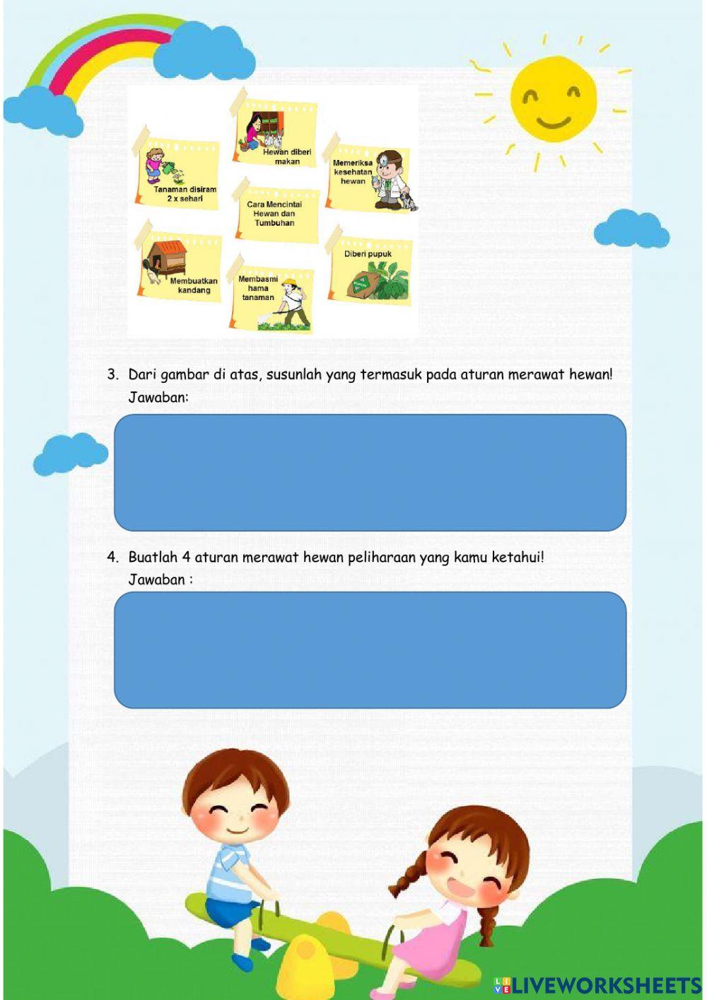 LKPD Kelas 1 Tema 7 Subtema 2 Pembelajaran 1