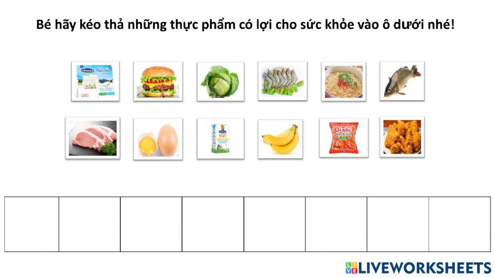 Thực phẩm tốt và không tốt cho sức khỏe