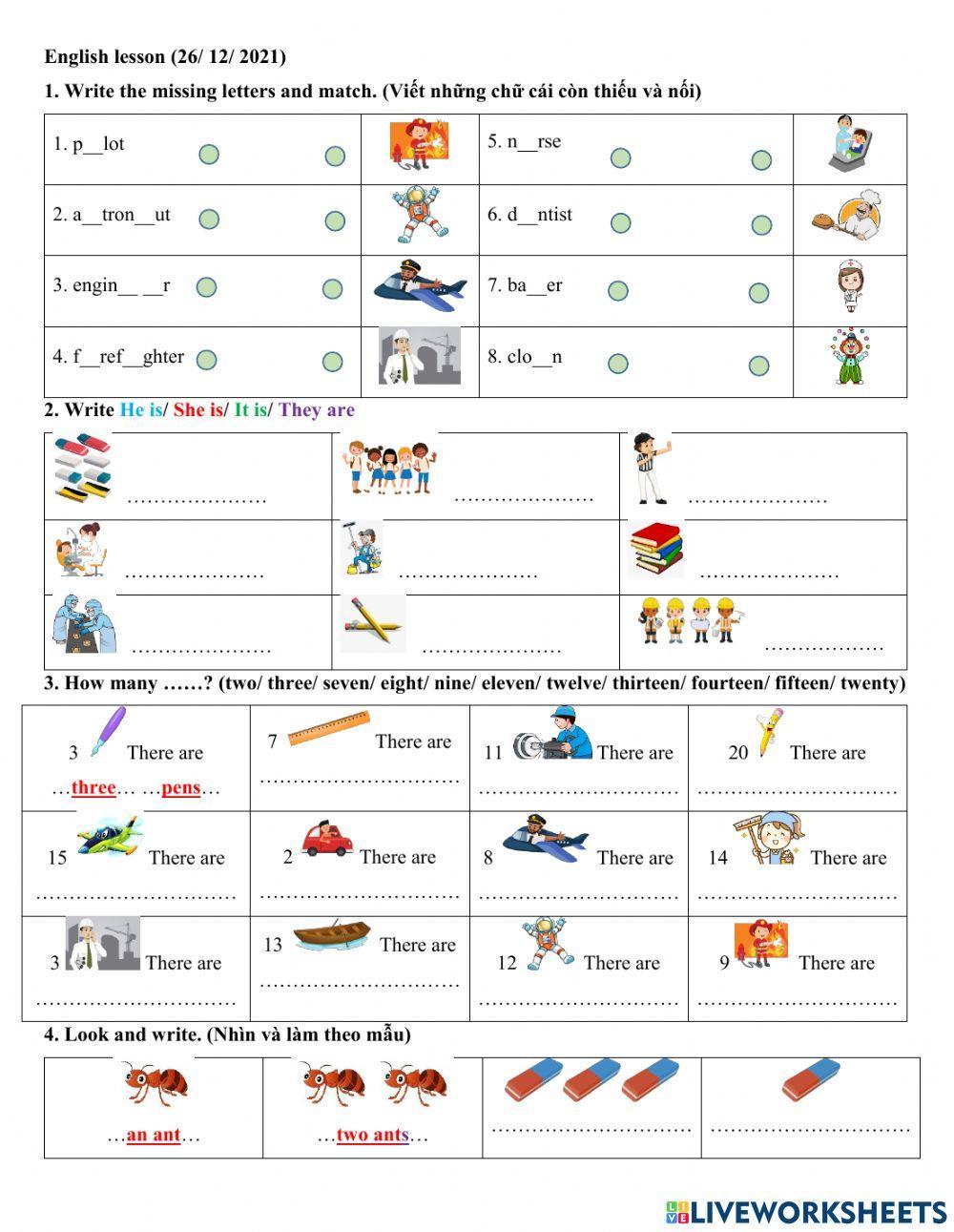 Grade 4.2 - Jobs cont.3