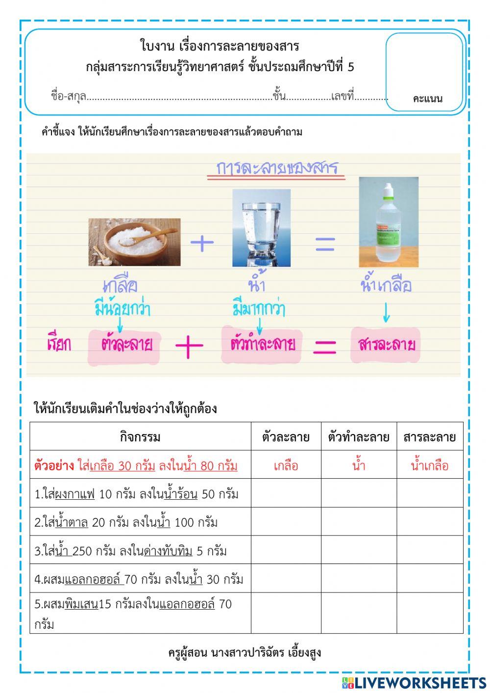 สารละลาย