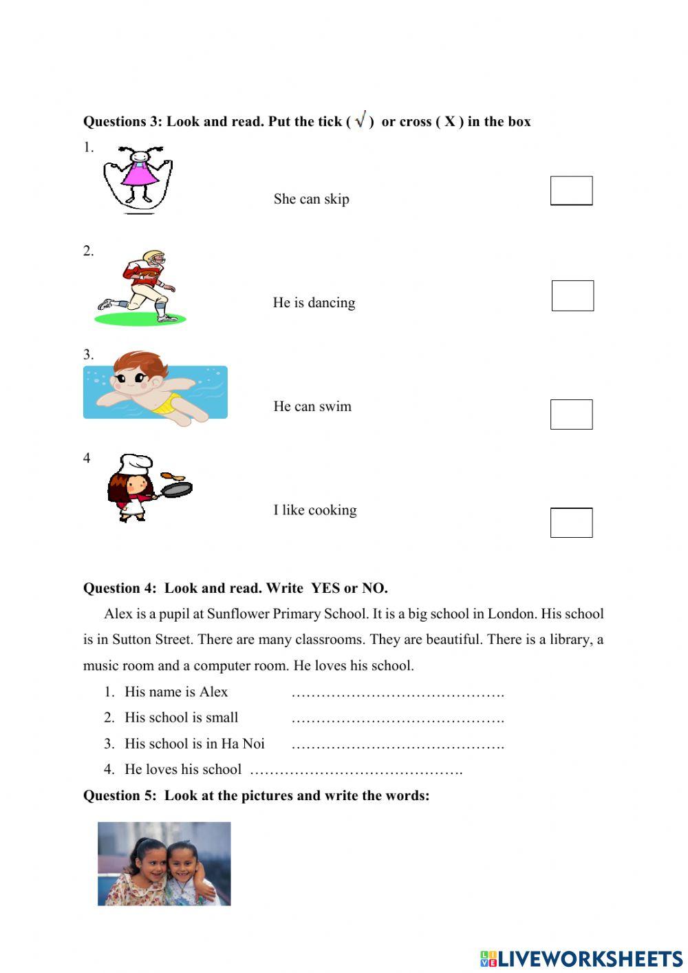 Term 1 test 2 grade 4
