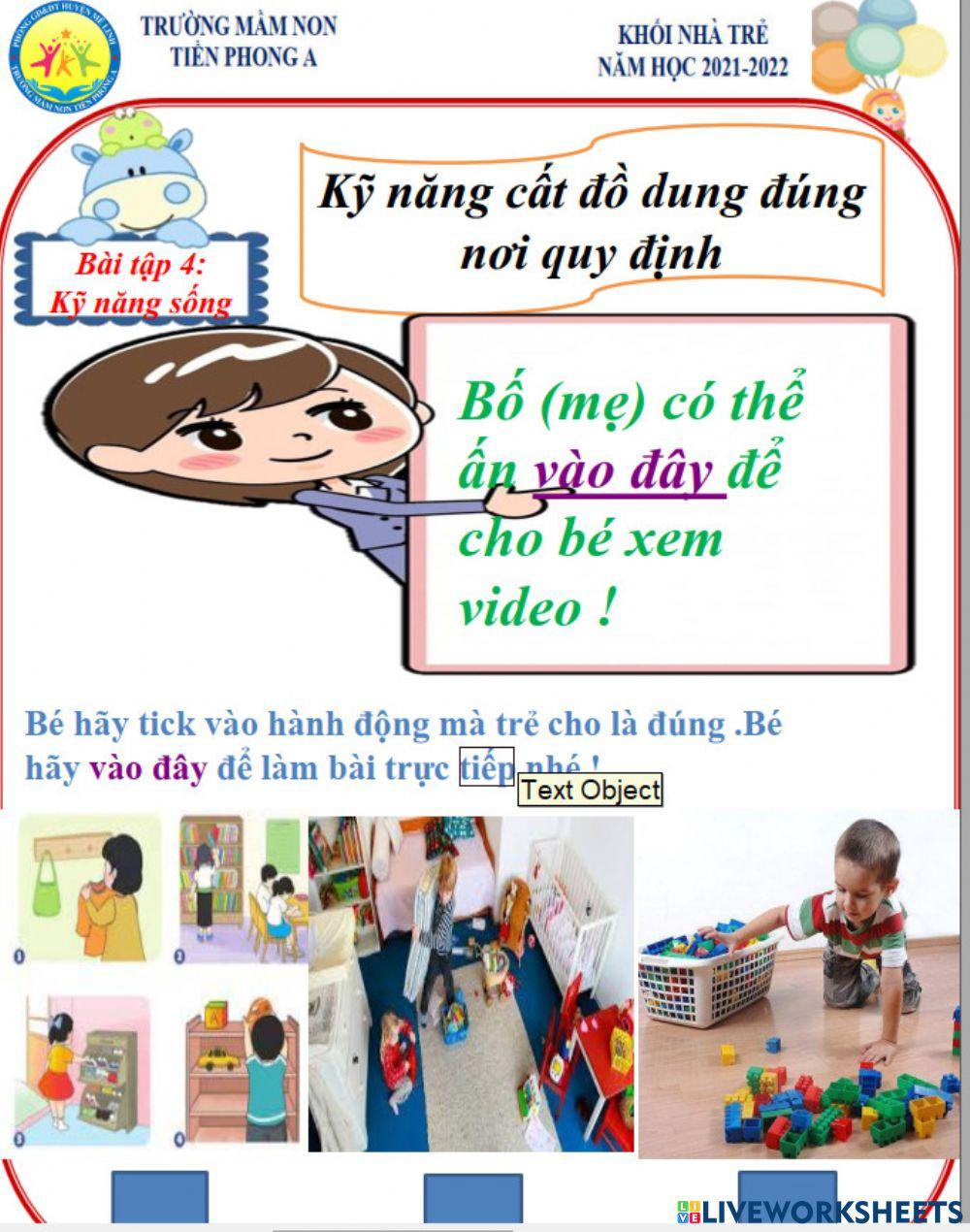 Bé hãy xem video và trả lời câu hỏi nhé