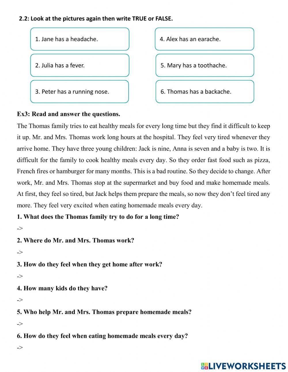 Unit 11 - L1: What's the matter with you?