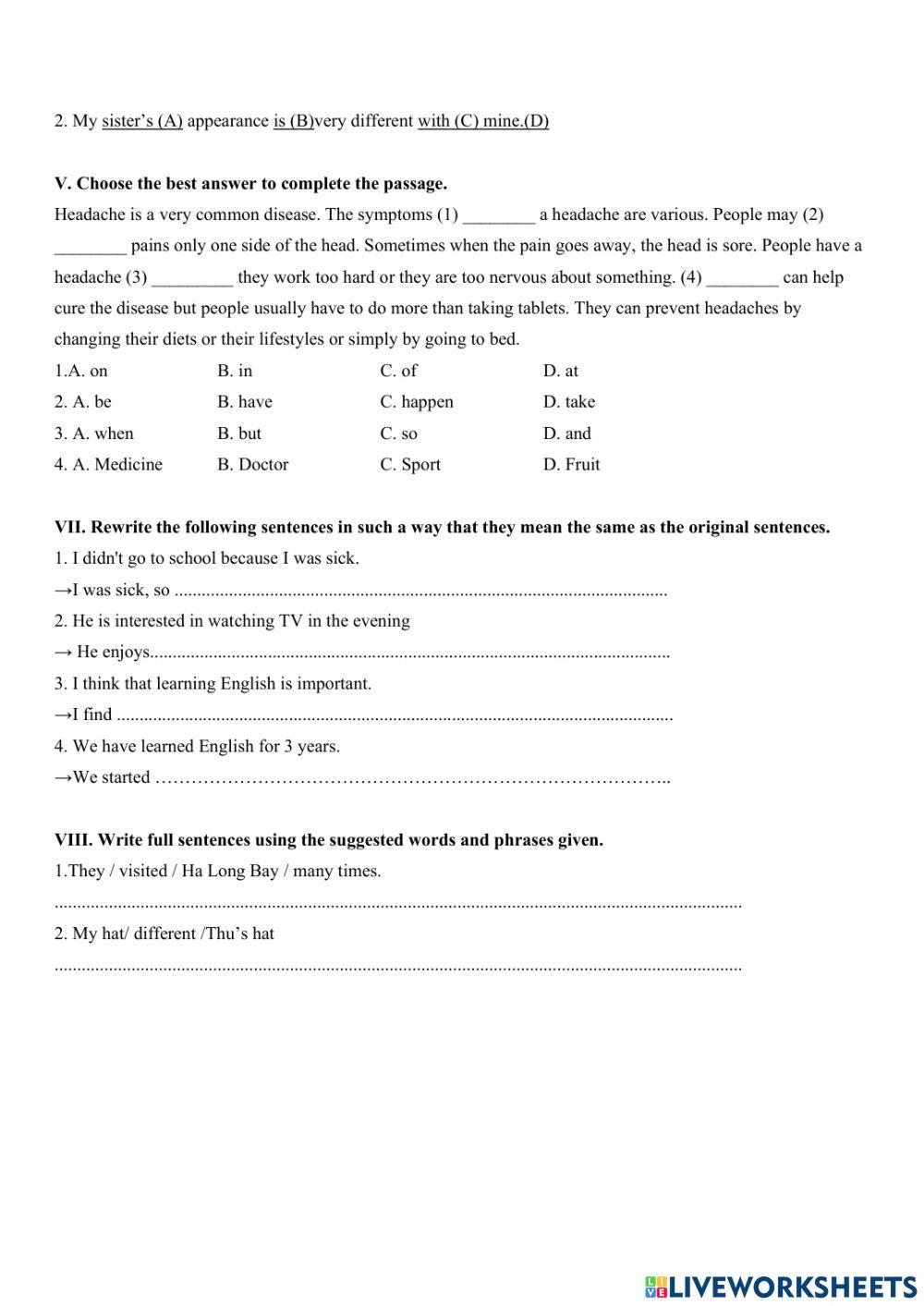 G7 - Final Test 1 - Term 1