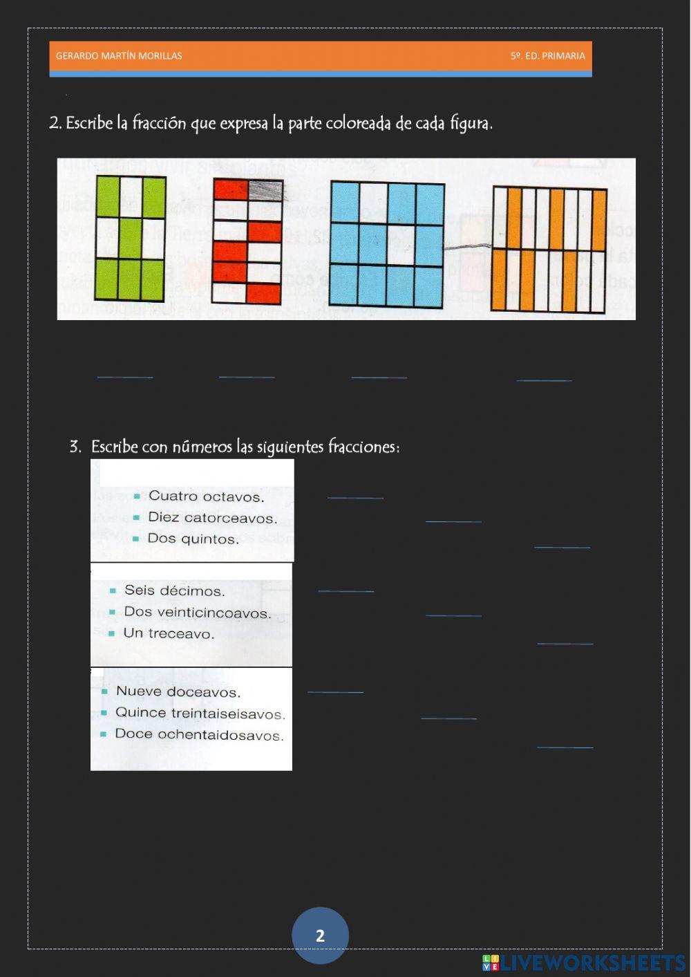 Numeración. Ficha 9.