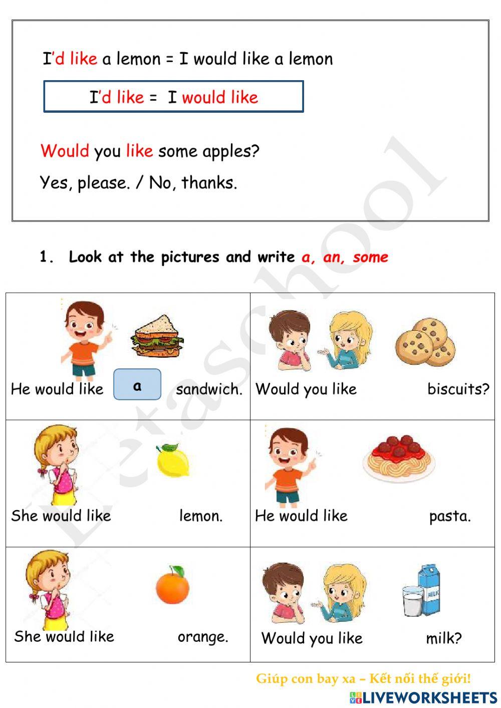 BE3A - a - an - some - Topic 11