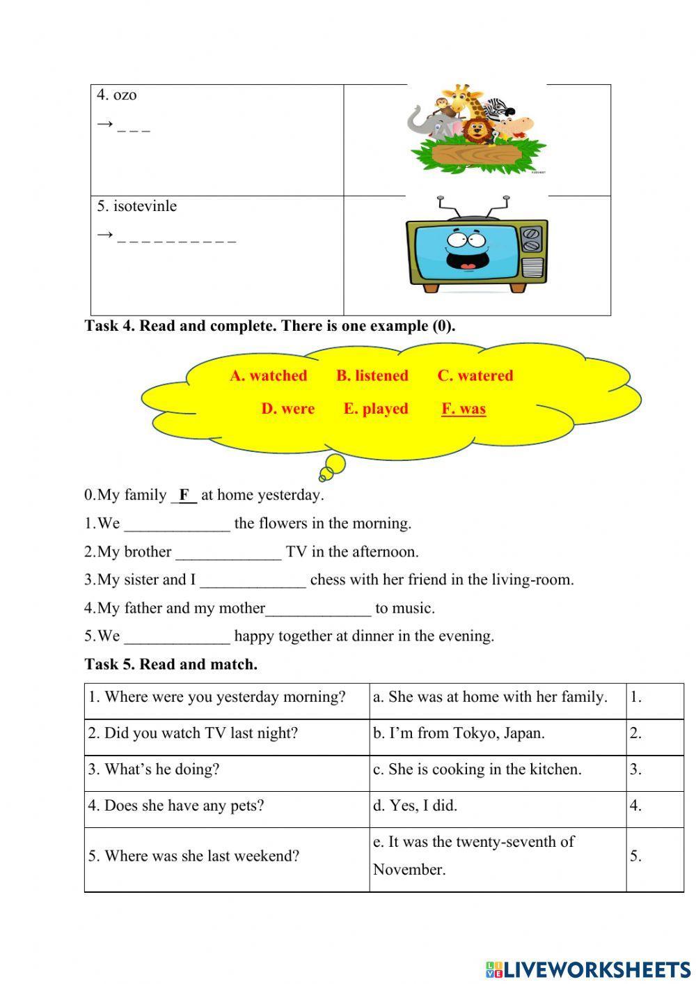 Đề thi thử số 2 môn Anh lớp 4