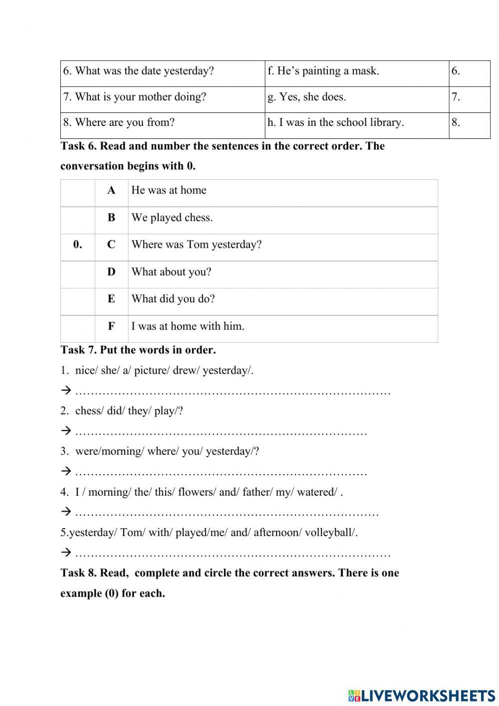 Đề thi thử số 2 môn Anh lớp 4