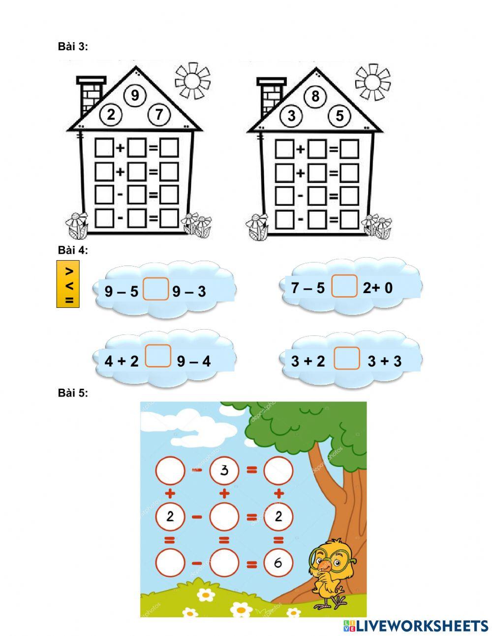 Phiếu ôn tập Toán tuần 16