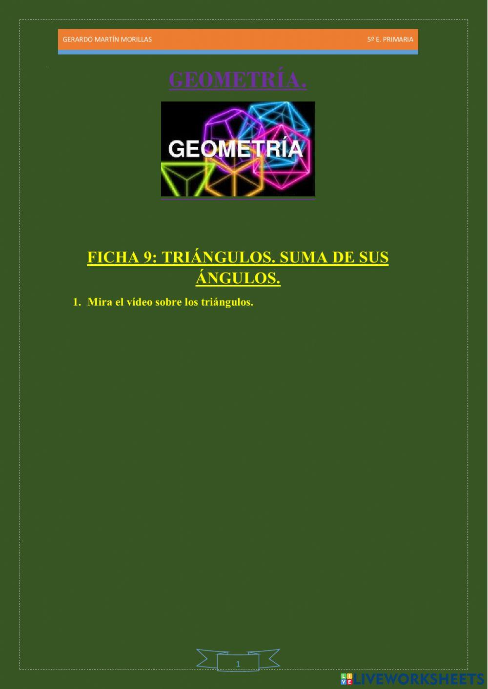 Geometría. Ficha 9.