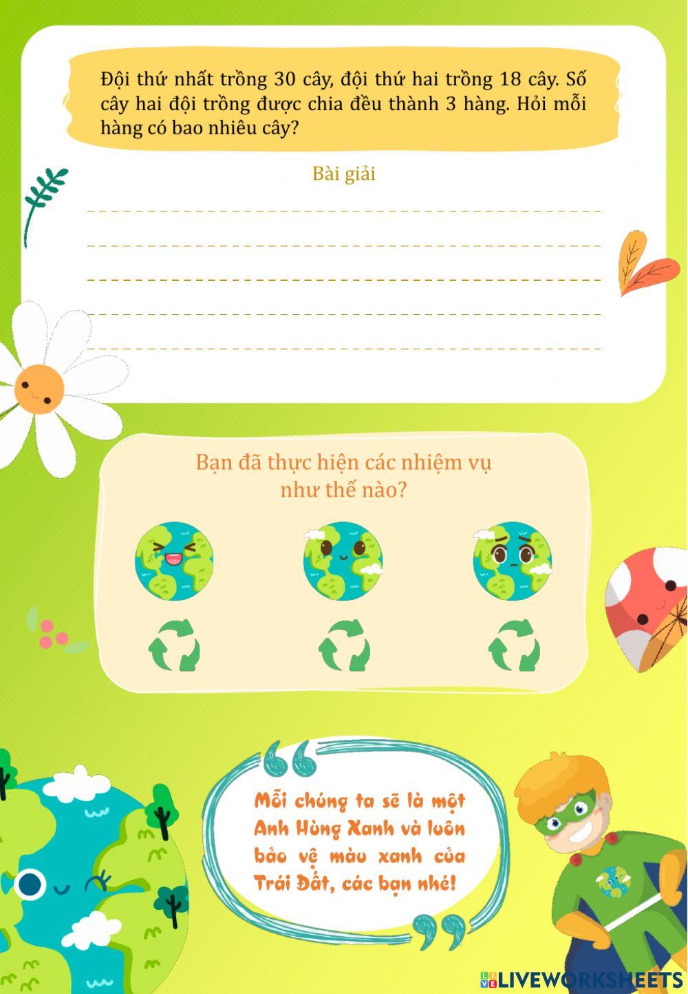 Ôn tập Toán cuối tuần 16