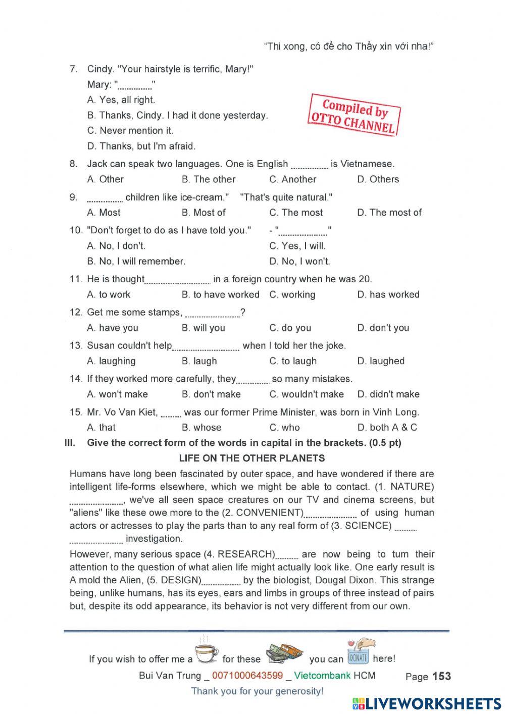 (G9) Chuyen vao 10 de 20