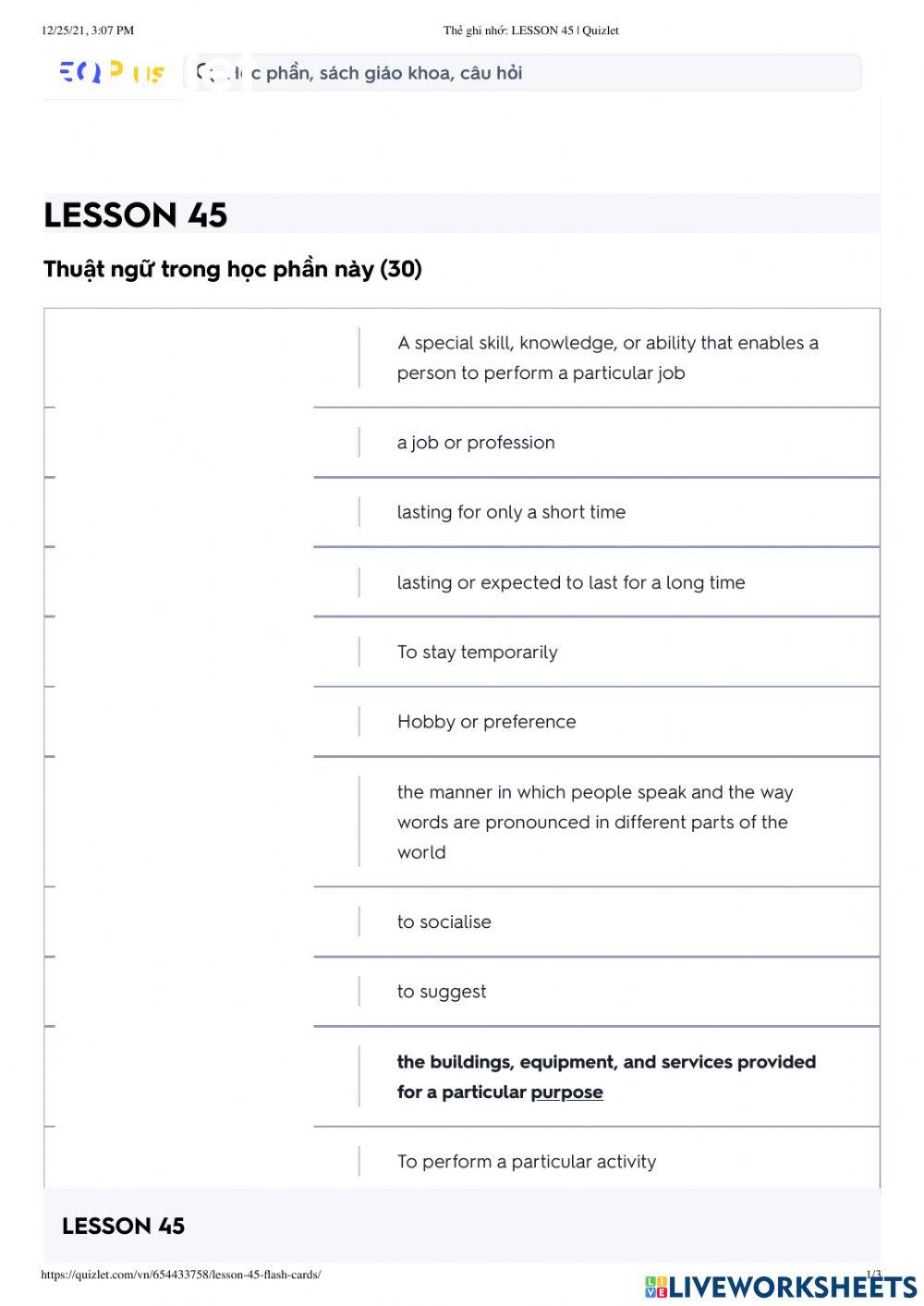 Complete ielts band 5 0 6 5 unit 1 listening online exercise for