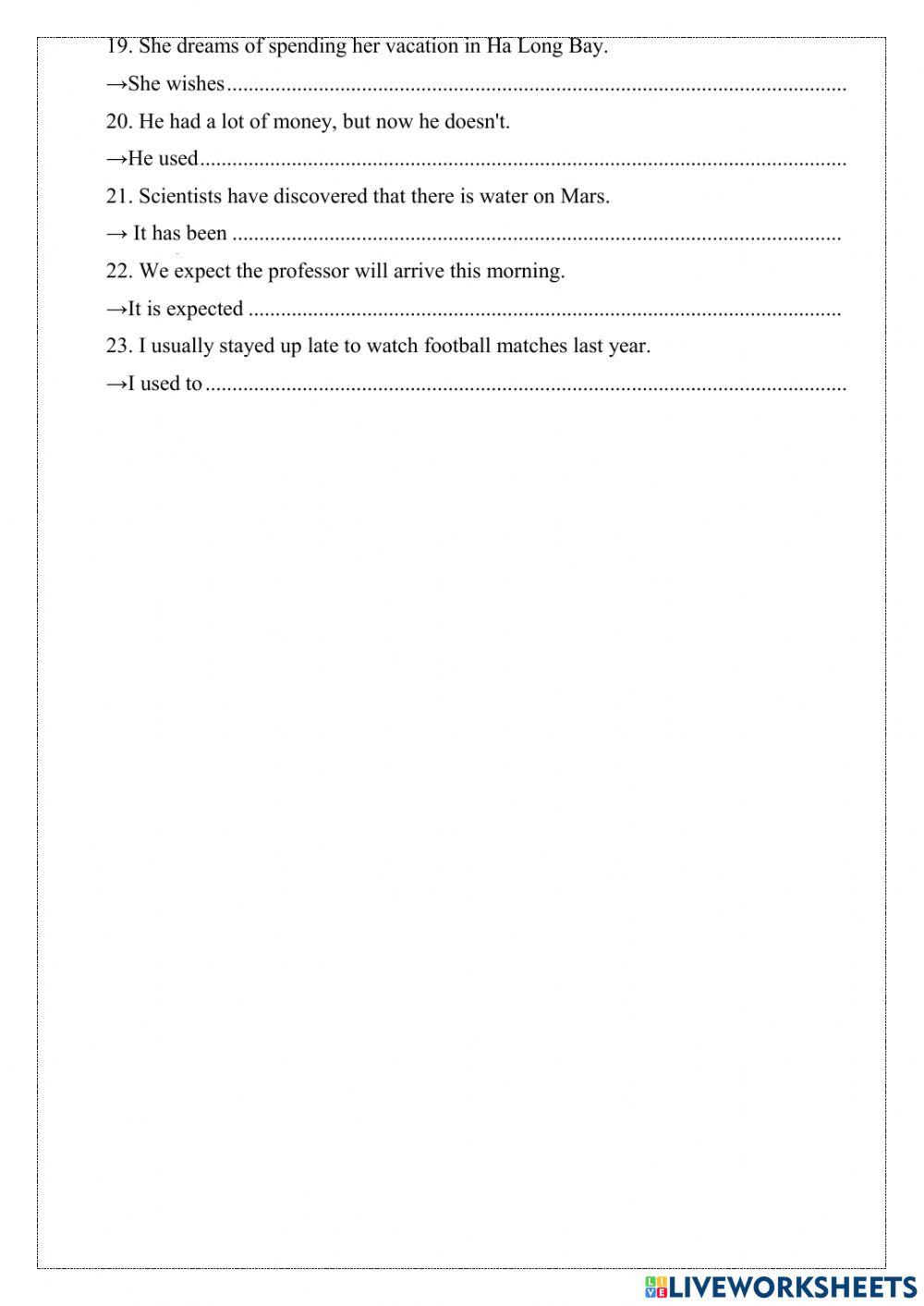 Grade 10  REVISION -WRITING