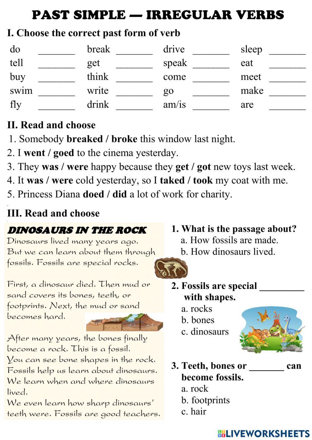 Past simple - Irregular verbs