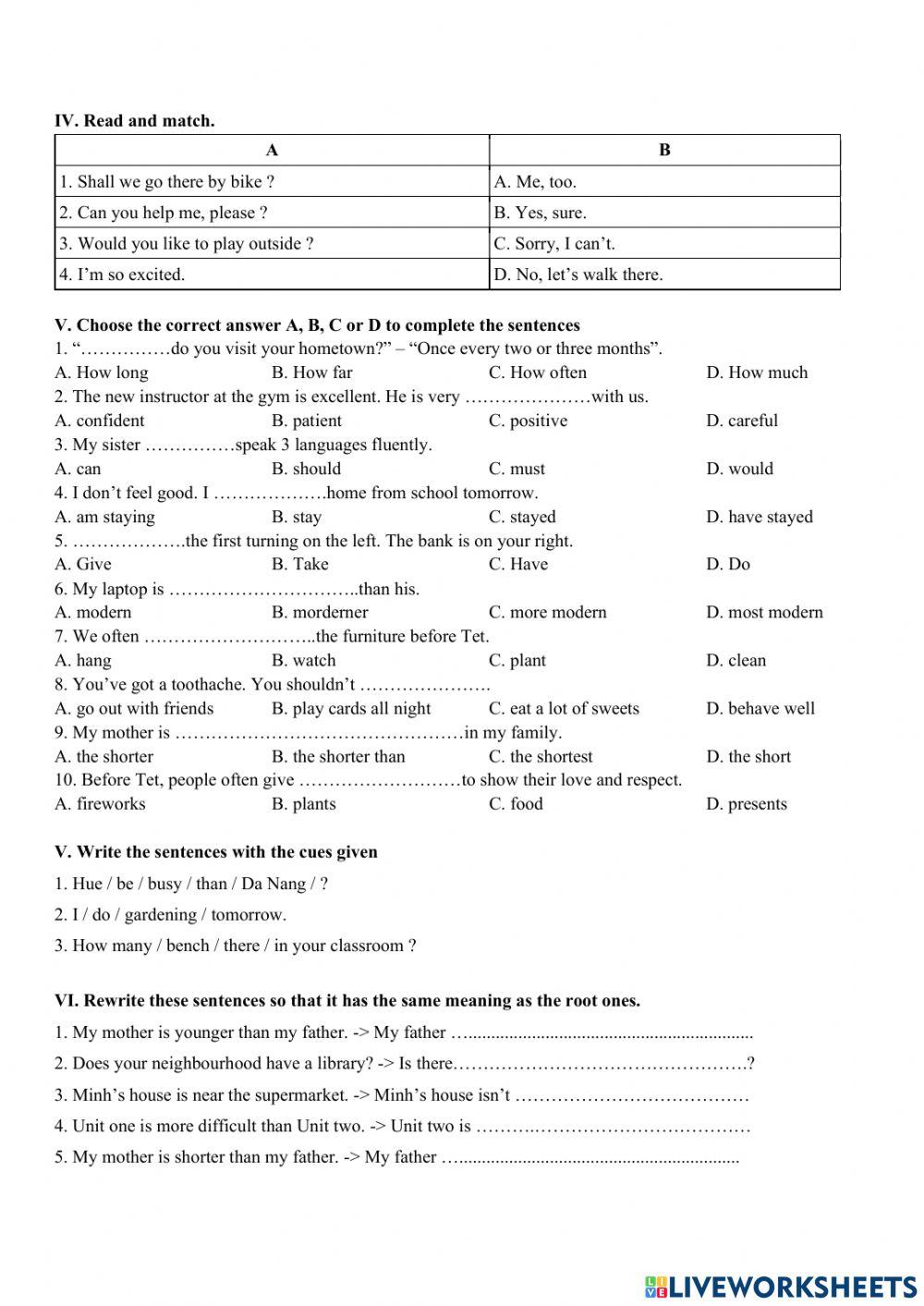G6 - Final Test 1 - Term 1