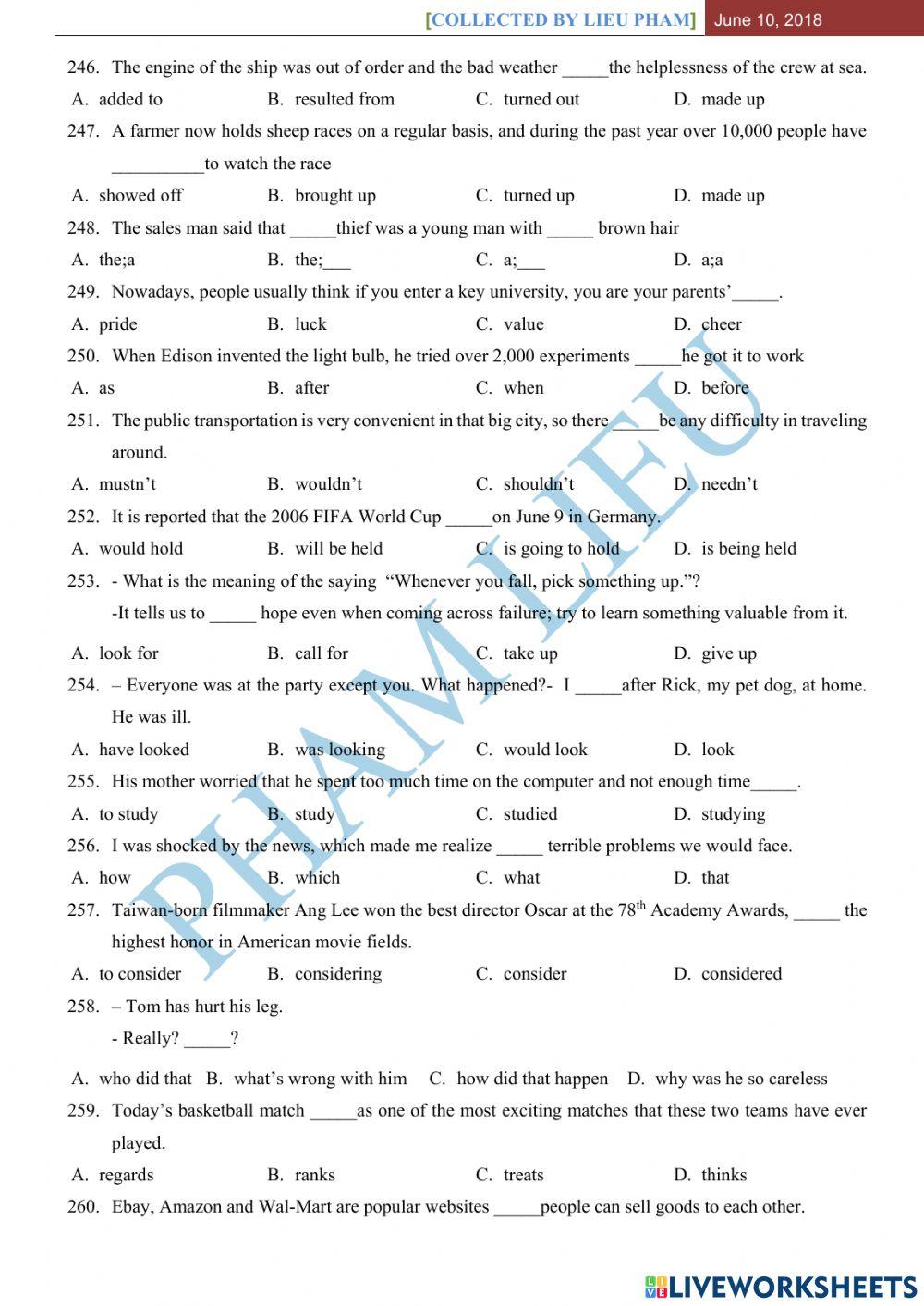 500 câu trắc nghiệm - Part 4