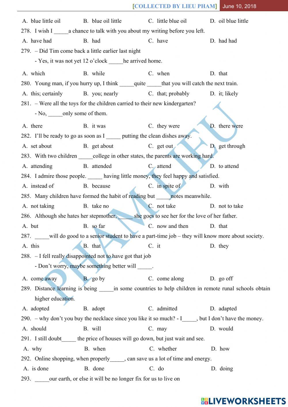 500 câu trắc nghiệm - Part 4