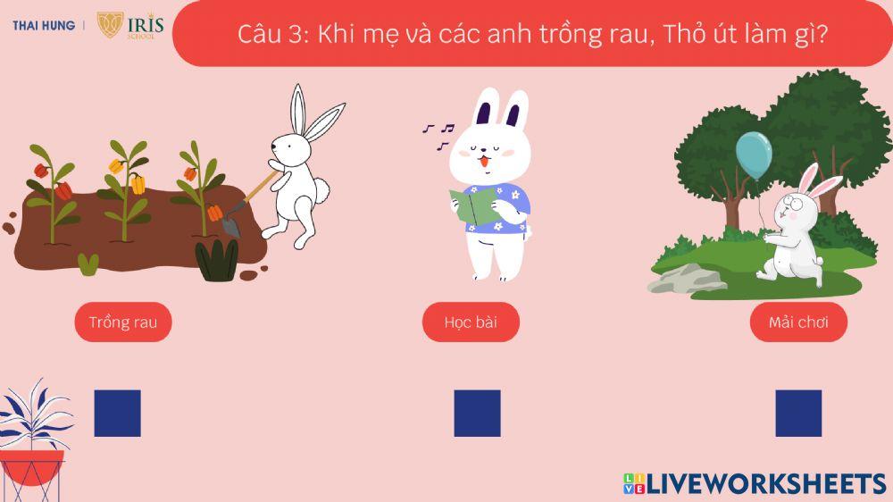 Truyện Cây rau của thỏ út