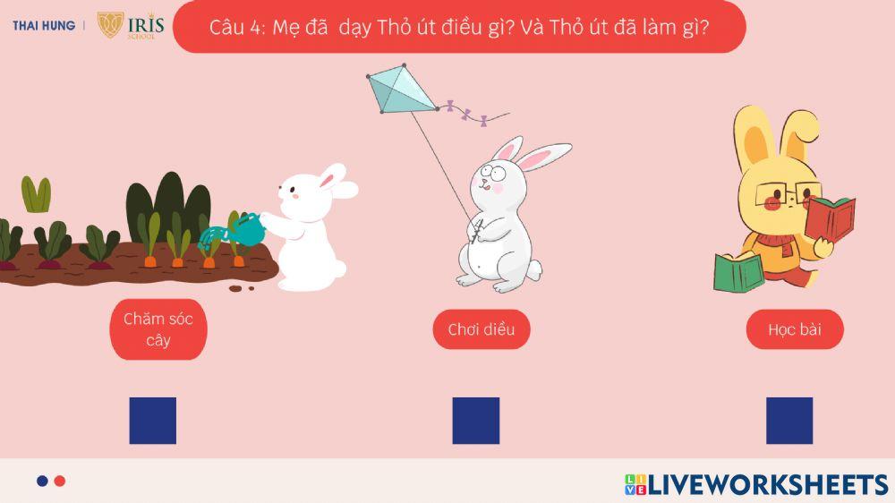 Truyện Cây rau của thỏ út