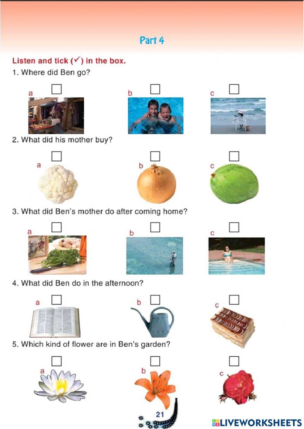 Mover-Listening-Part 4-Test 1