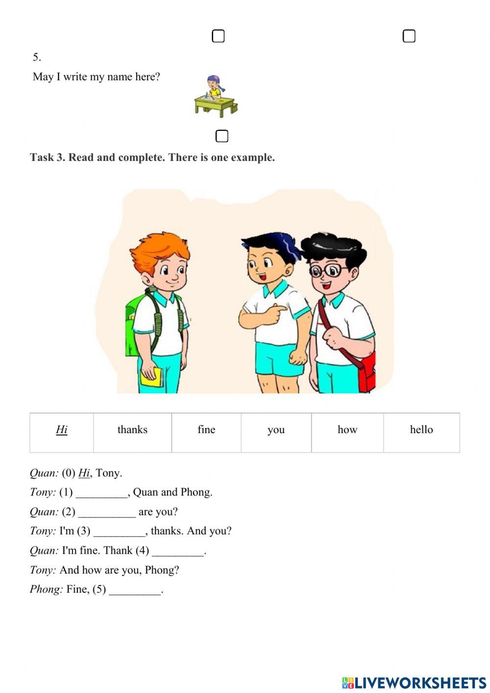 Review reading and writing