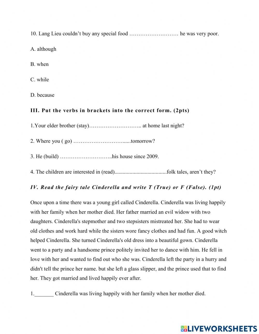 Grade 8 worksheet | angryrabbit1701 | Live Worksheets