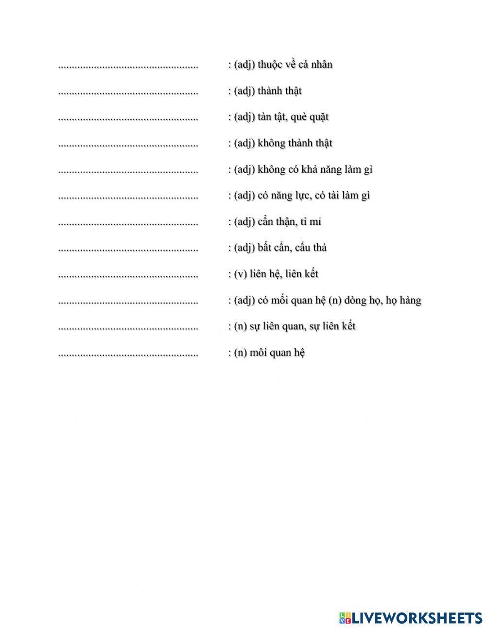 Unit 12 b1 destination