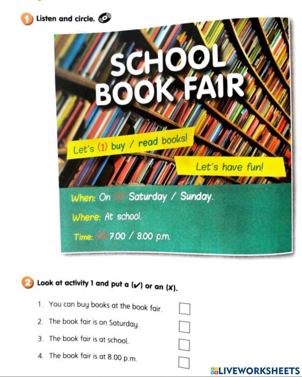 School fair Smart Junior 4 Workbook p 16