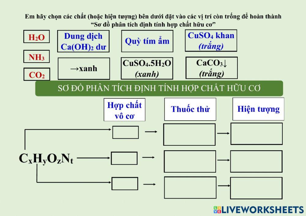Phân tích định tính hợp chất hữu cơ