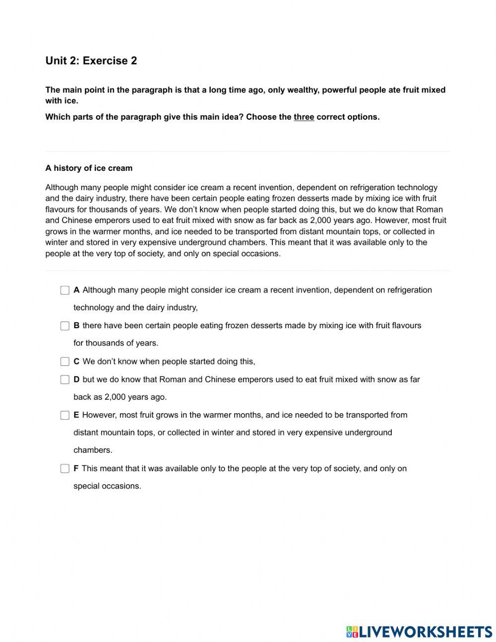 Mindset 2 - Reading - Unit 2 Ex2