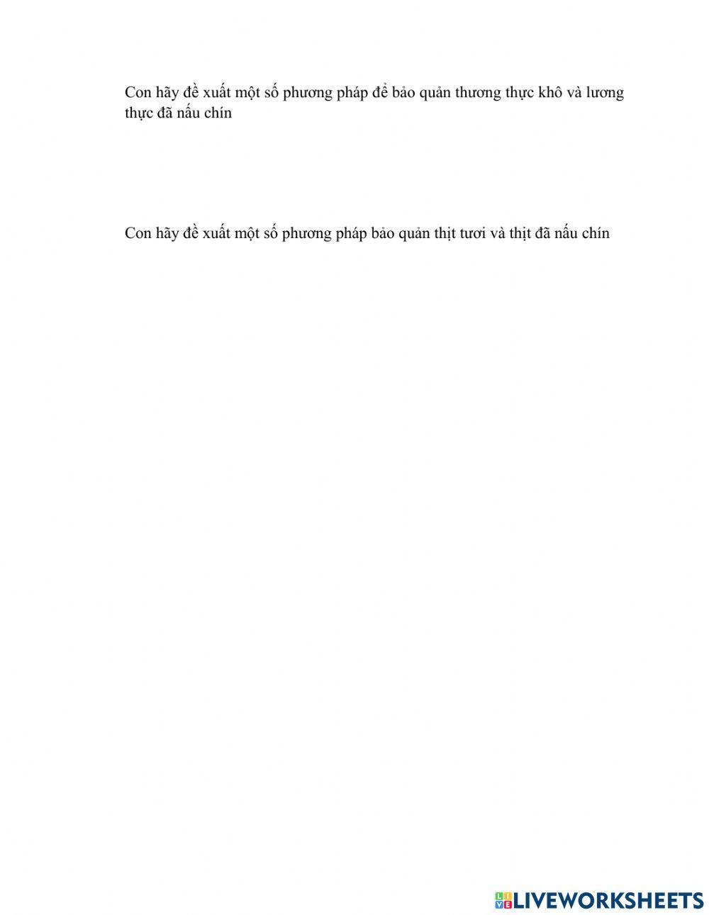 Một số lương thực-thực phẩm