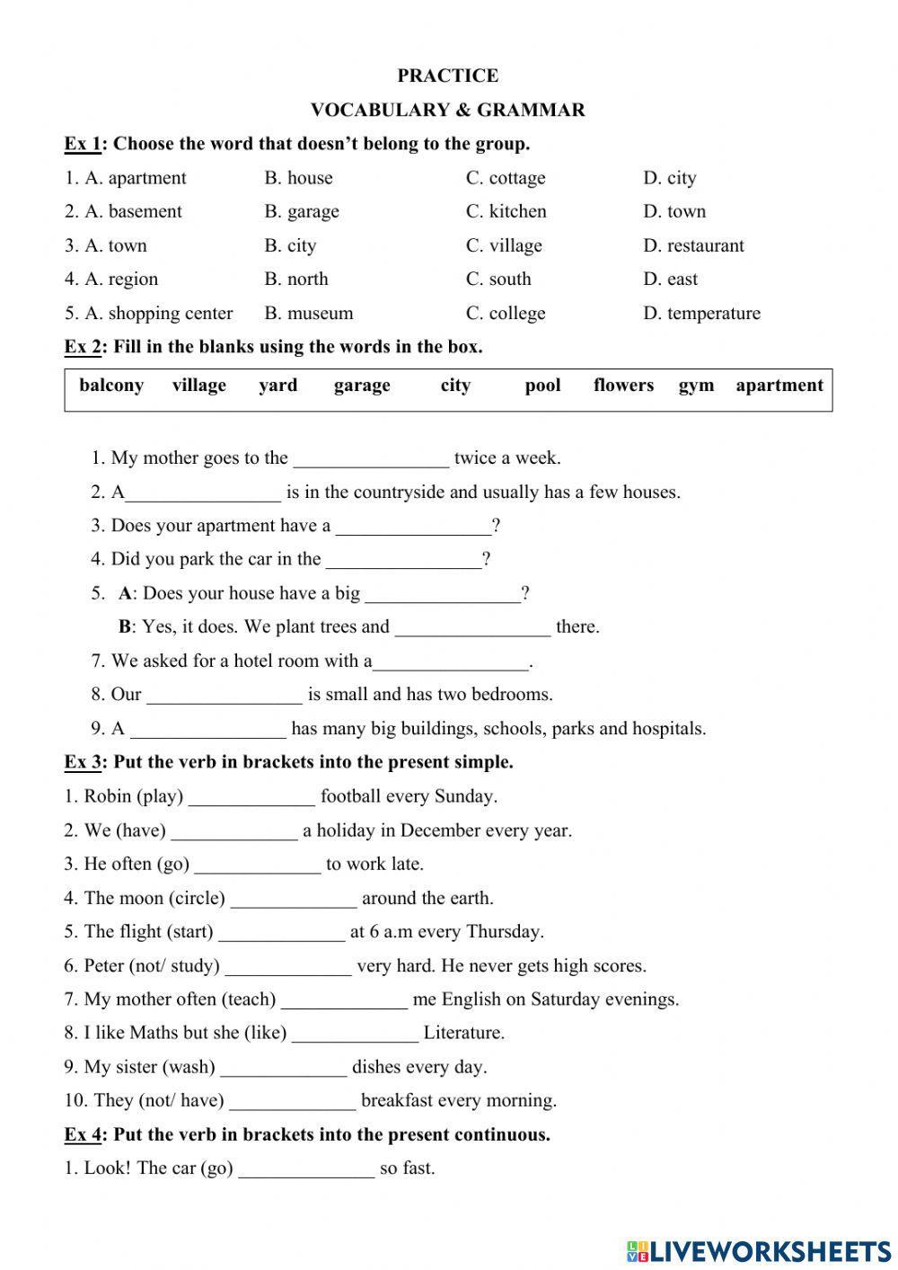Practice I-learn Smart world