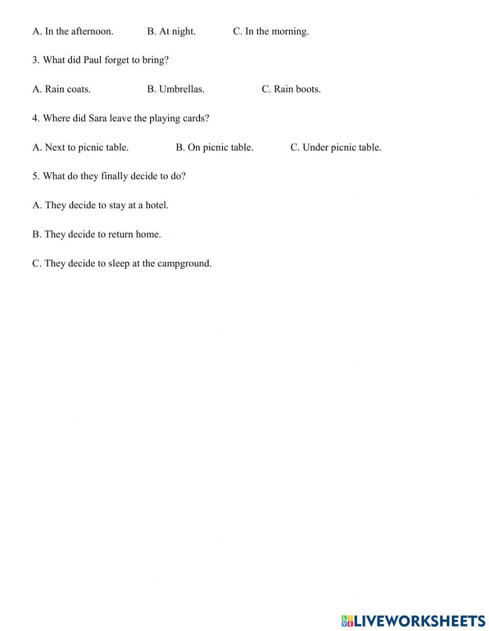 Grade 6 Cuối kỳ 1