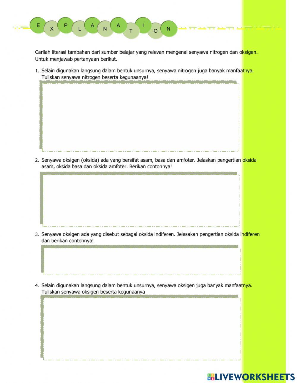 Kimianitrogen oksigen