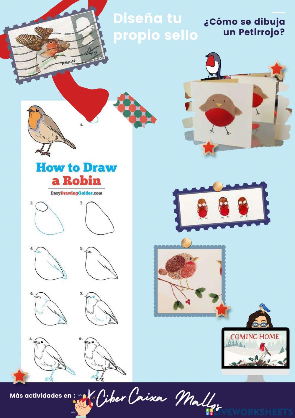 El petirrojo en la Navidad del Reino Unido