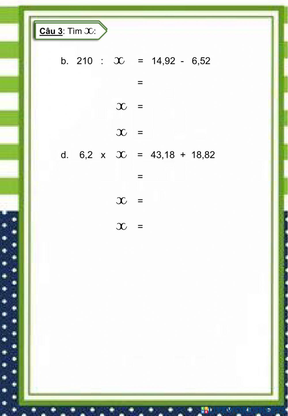 Toán 5 - Luyện tập chung - Trang 72